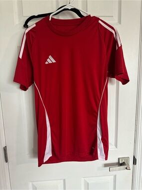Adidas Red and White Men’s Soccer Jersey